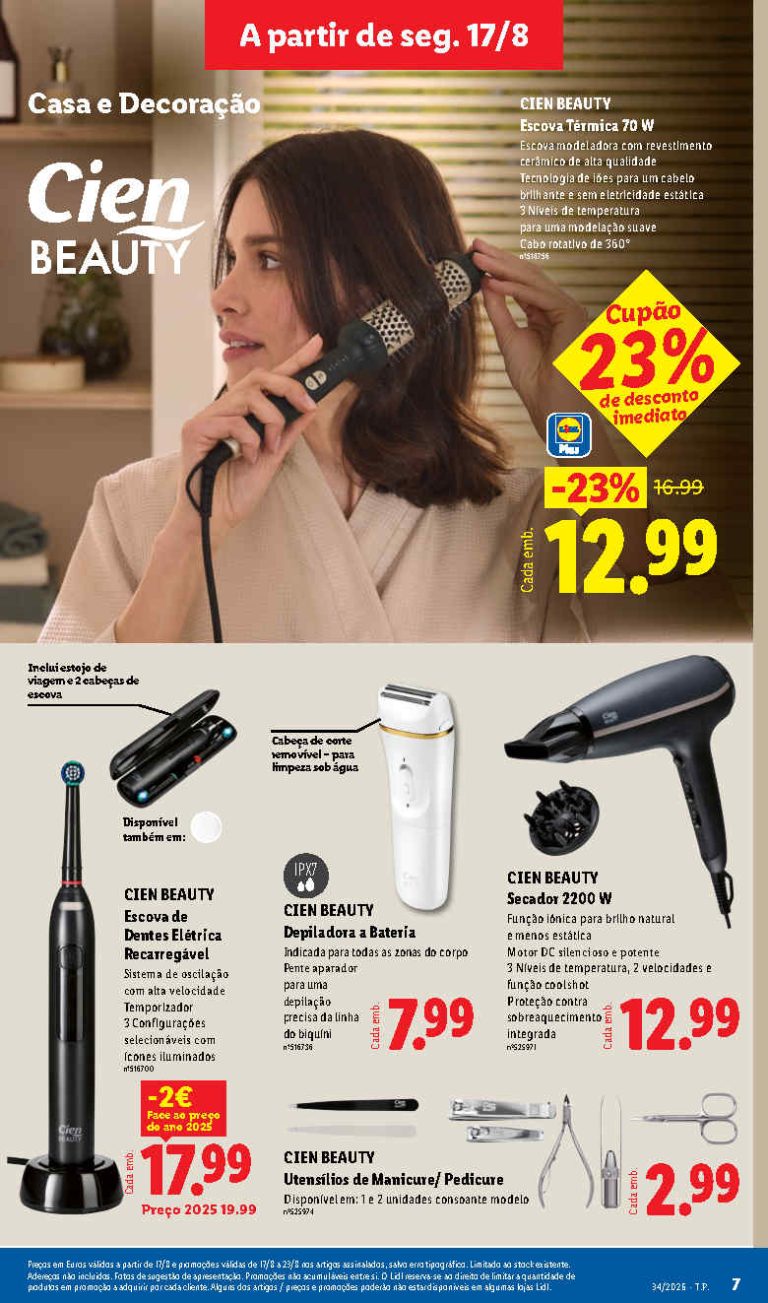Folheto Lidl Cien Beauty – Antevisão Promoções Bazar de 17 a 23 agosto
