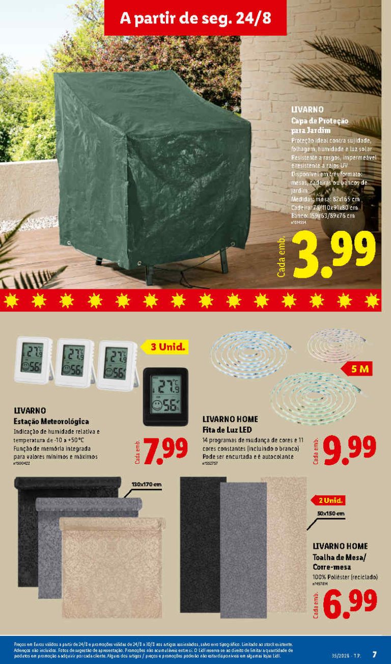 Lidl Destaques – Antevisão Bazar Promoções de 24 a 30 agosto