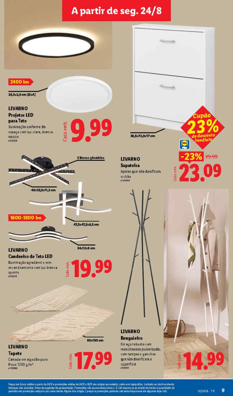 Folheto Lidl Casa – Antevisão Bazar Promoções 24 agosto a 3 setembro