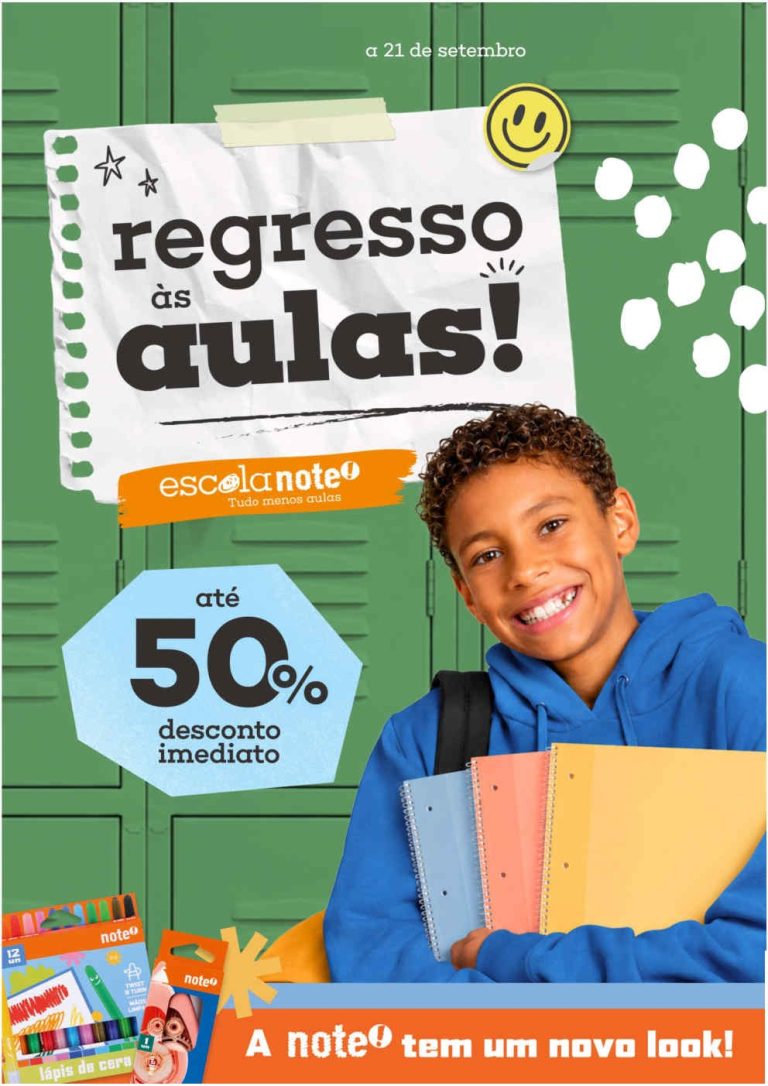 Folheto Note Regresso às Aulas – Antevisão Promoções 3 agosto a 21 setembro