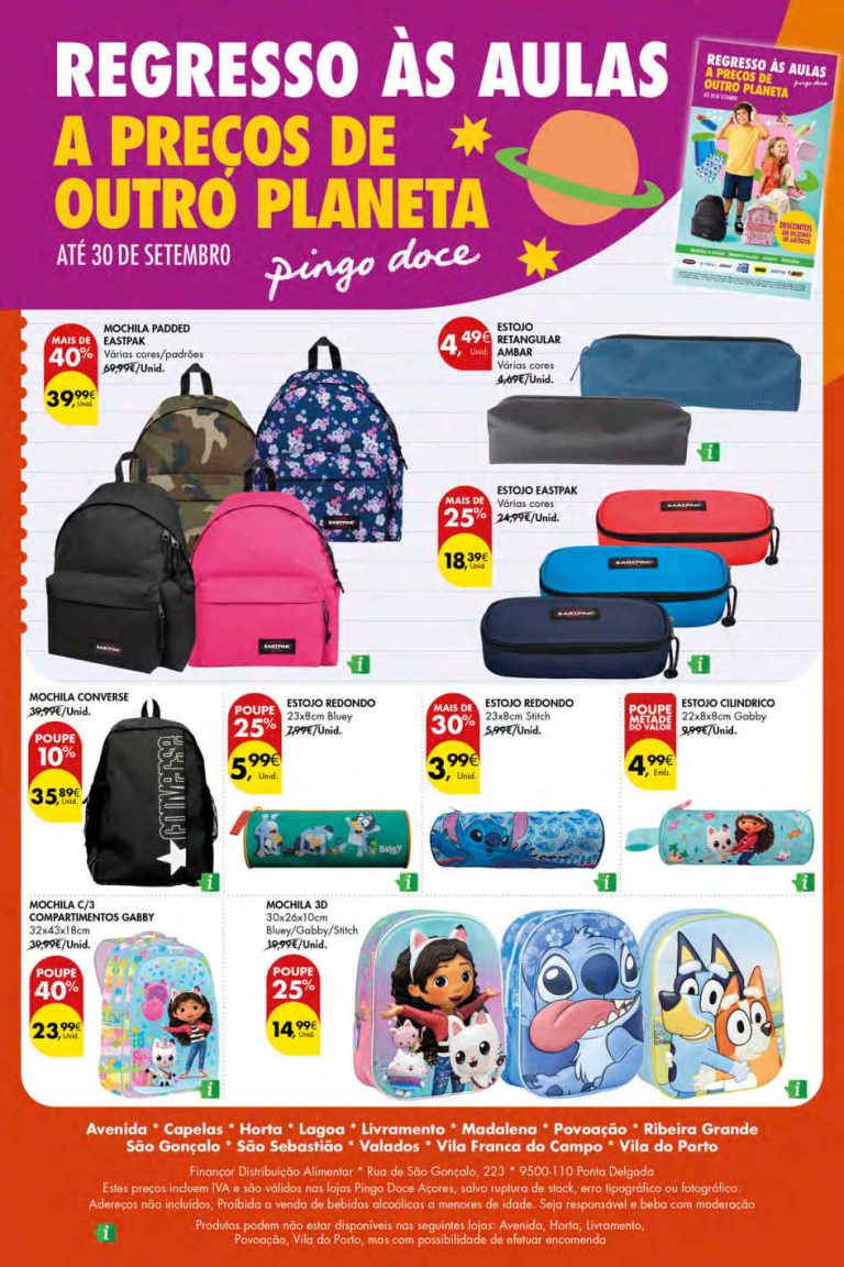 Folheto Pingo Doce Bazar Açores – Antevisão Promoções 27 agosto a 2 setembro