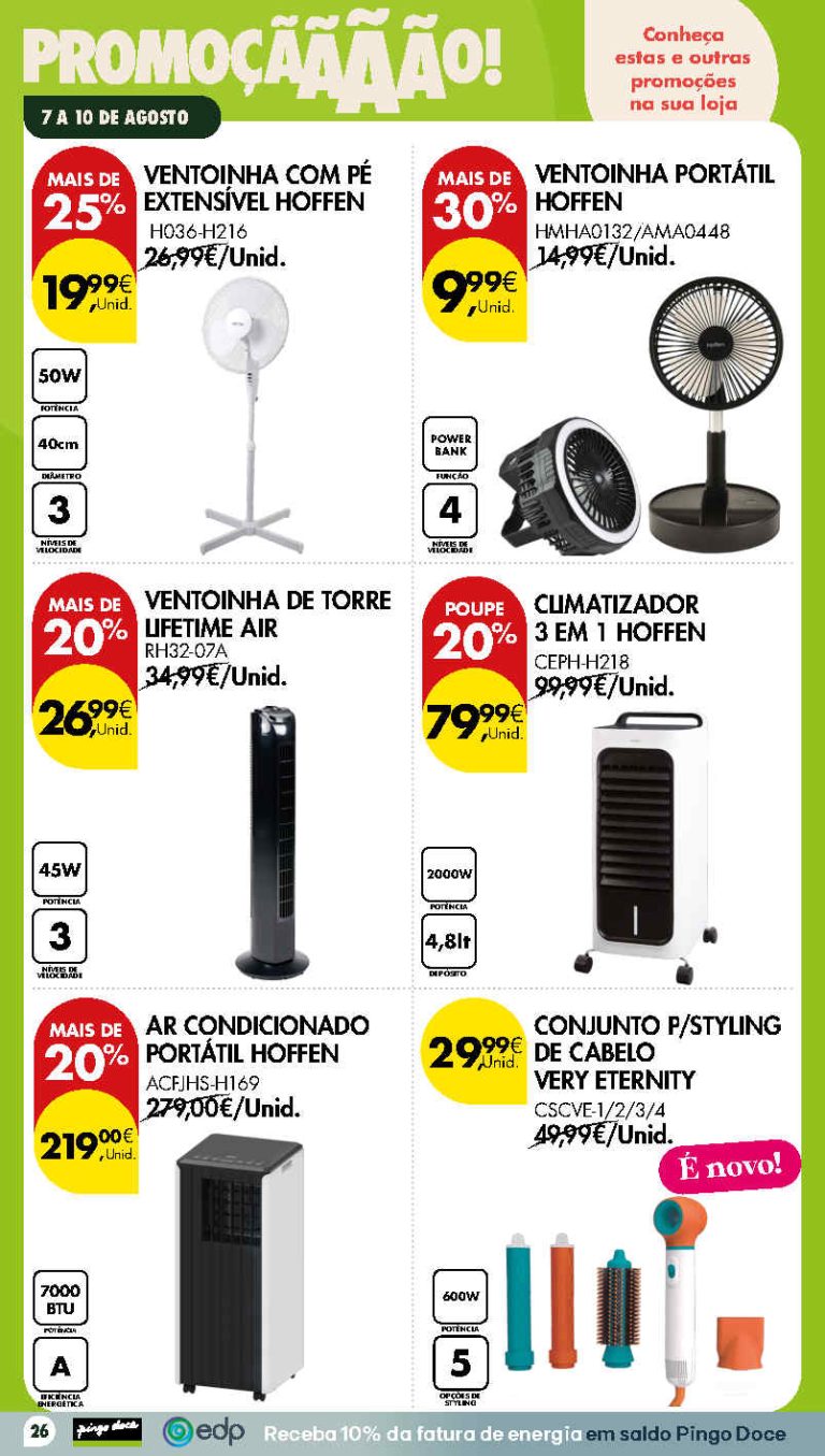 Folheto Pingo Doce bazar Fim de Semana – Antevisão Promoções 7 a 10 agosto