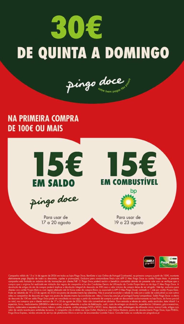 Folheto Pingo Doce Fim de Semana – Antevisão Promoções 13 a 17 de agosto