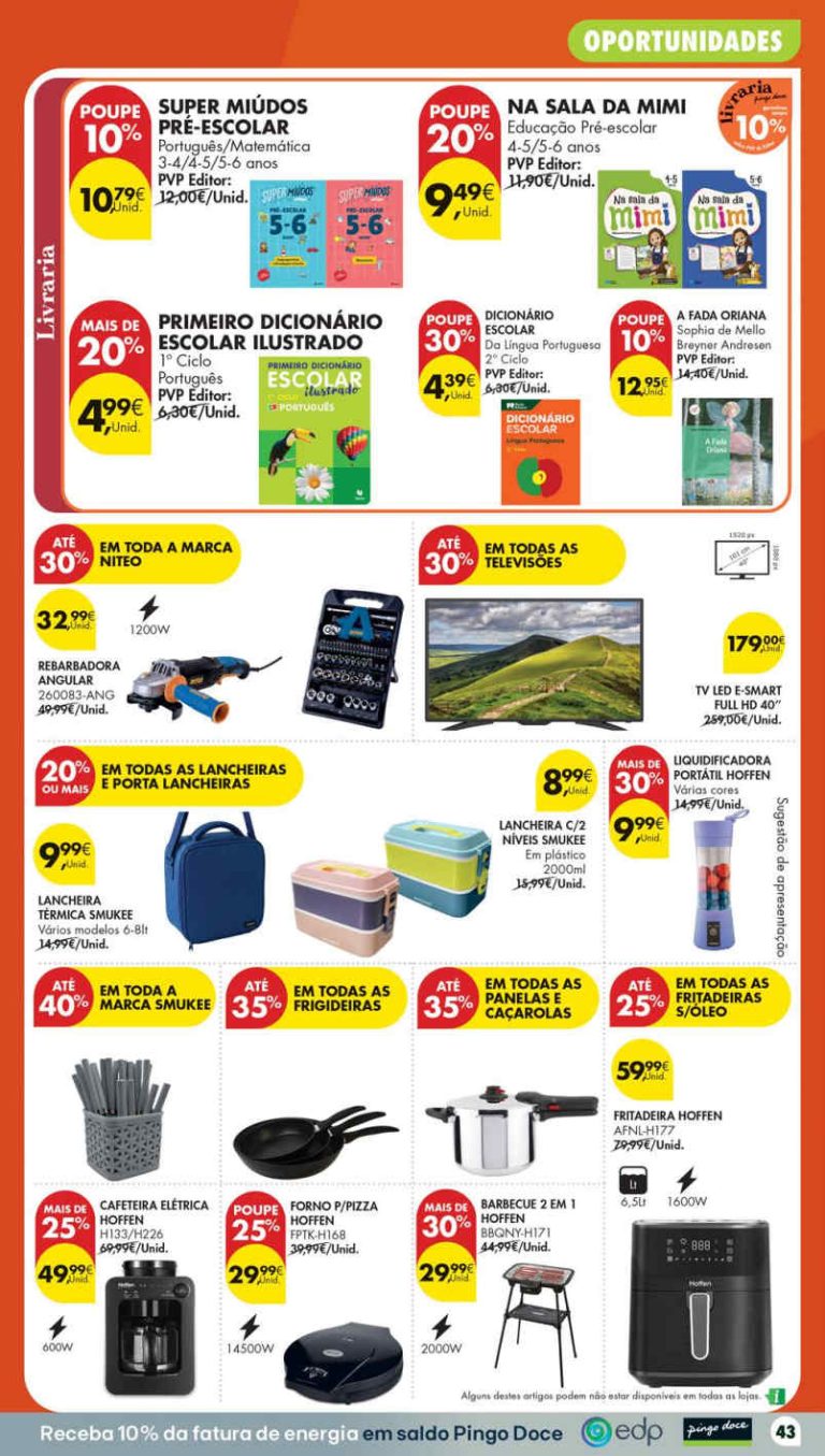 Folheto Pingo Doce Bazar Lojas Médias – Antevisão Promoções 25 a 31 de agosto