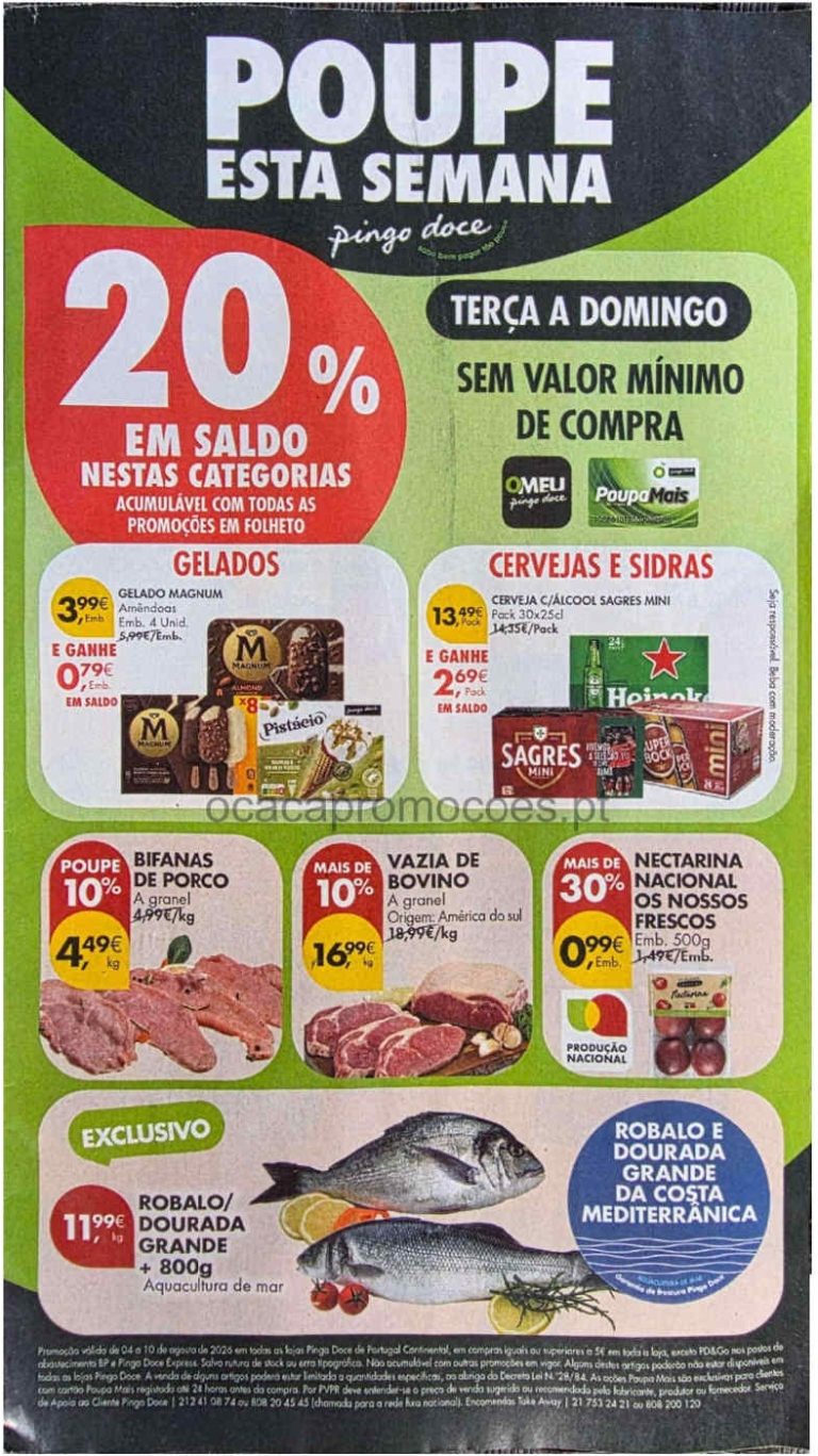 Folheto Pingo Doce – Antevisão Promoções 4 a 10 de agosto
