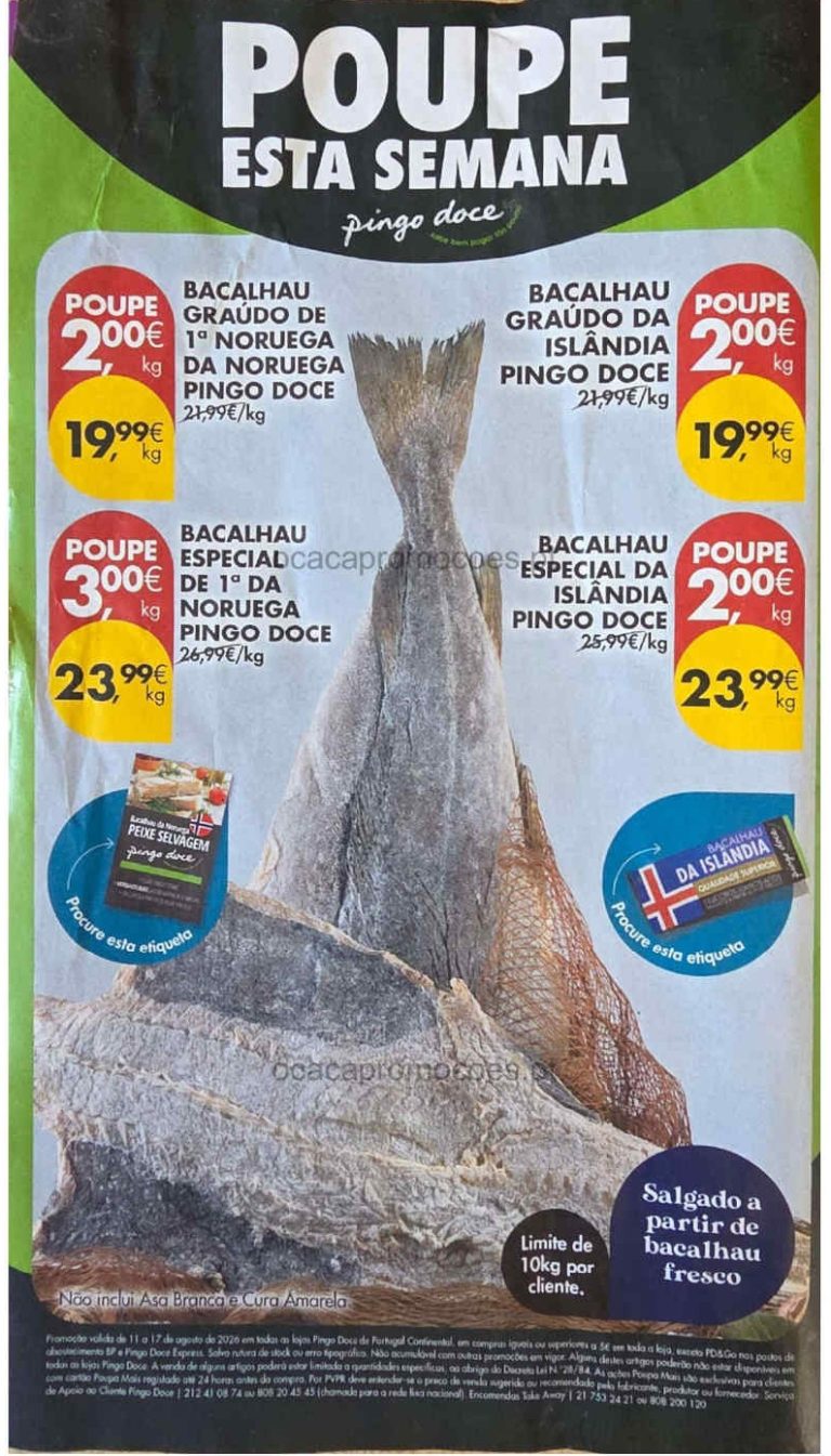 Folheto Pingo Doce Super – Antevisão Promoções 11 a 17 de agosto