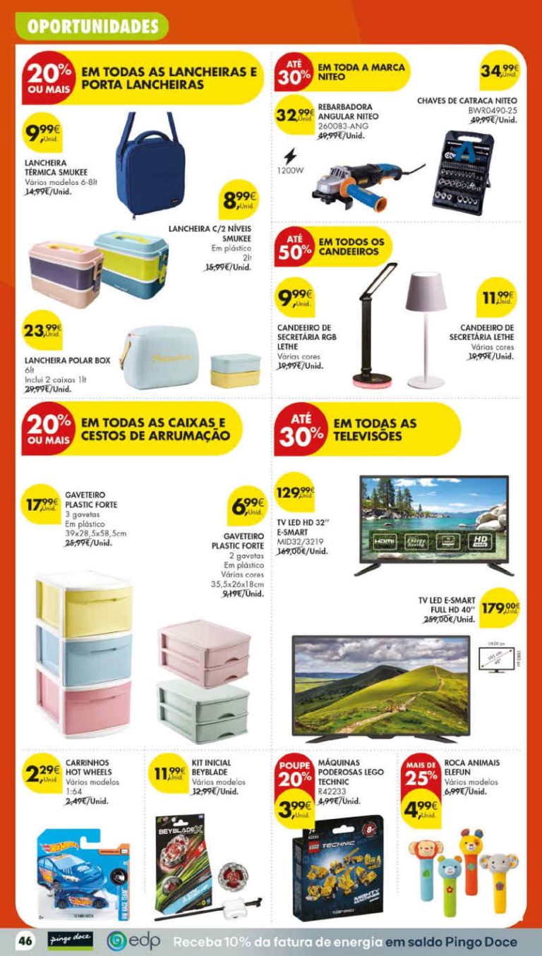 Folheto Pingo Doce Bazar Lojas Grandes – Antevisão Promoções 25 a 31 de agosto