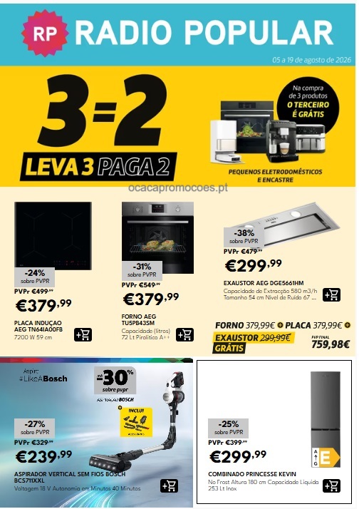 Folheto Rádio Popular – Antevisão Promoções 5 a 19 de agosto