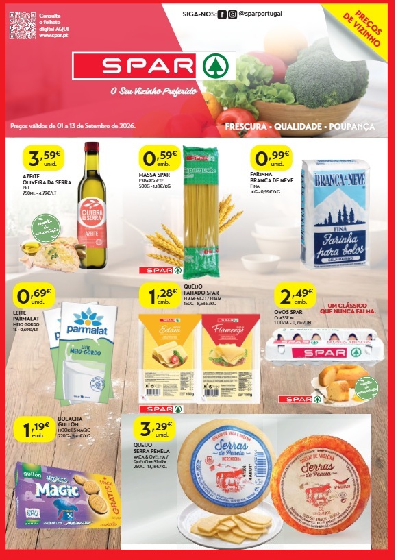 Folheto Spar – Antevisão Promoções 1 a 13 de setembro
