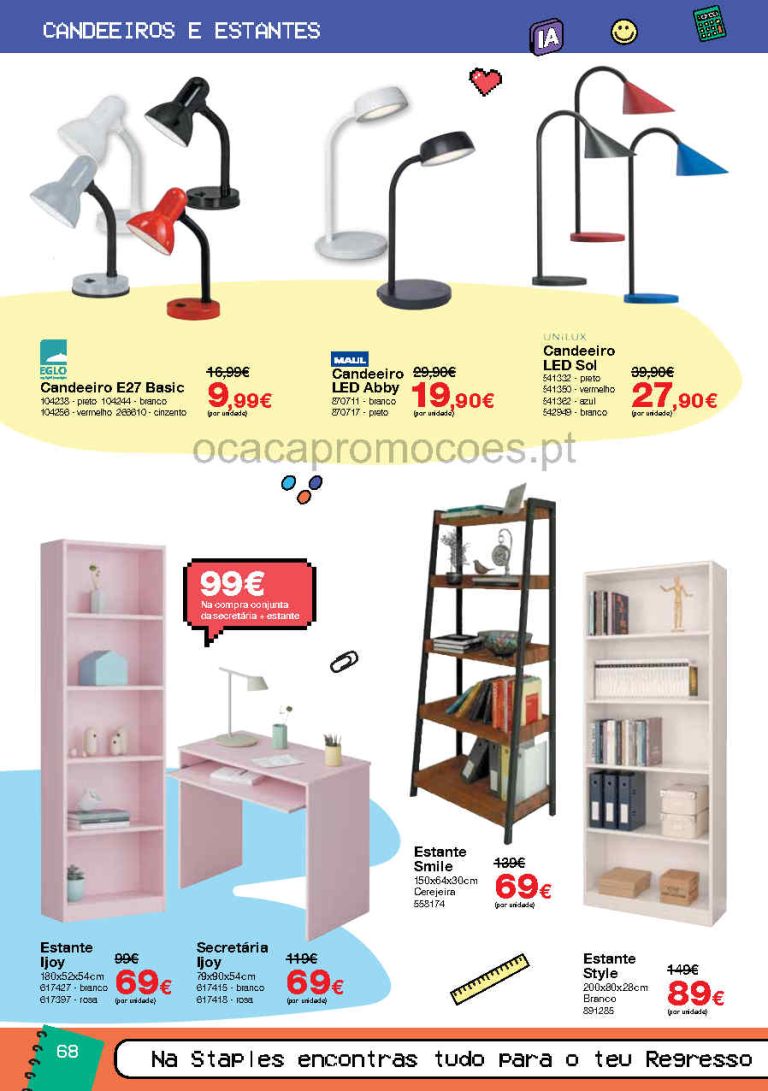 Staples Destaques Regresso às Aulas – Antevisão Bazar Promoções até 30 setembro