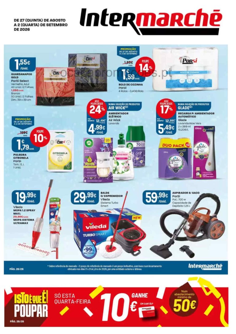 Folheto Intermarché Contact Bazar – Antevisão Promoções 27 agosto a 2 setembro