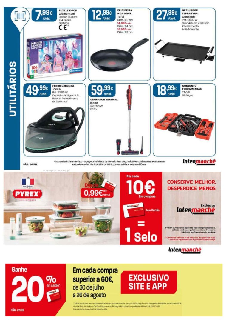 Folheto Intermarché Bazar Contact – Antevisão Promoções 20 a 26 de agosto