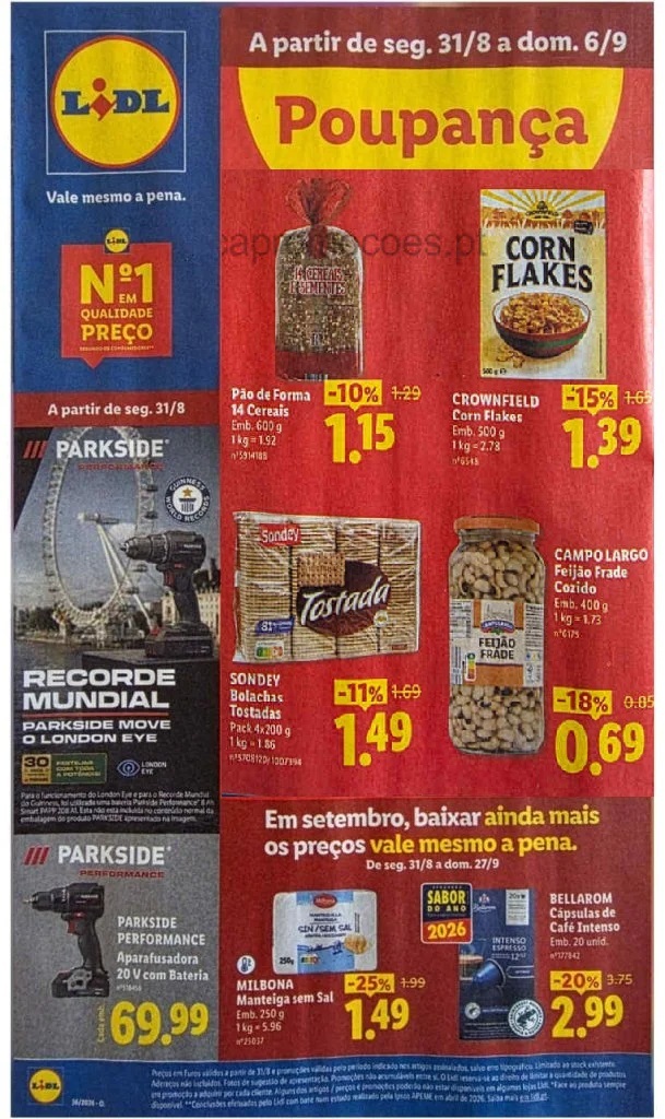 Folheto Lidl – Antevisão Promoções a partir 31 de agosto