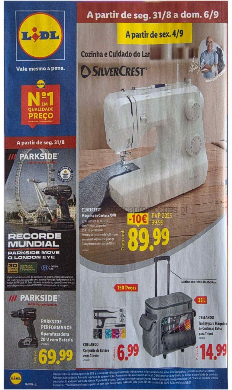 Folheto Lidl Bazar – Antevisão Promoções a partir 31 agosto