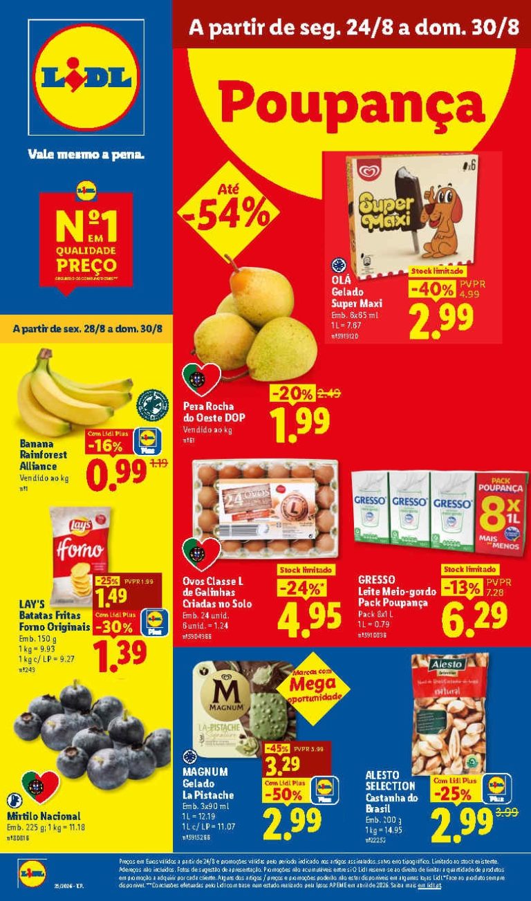 Folheto Lidl – Antevisão Promoções a partir 24 de agosto