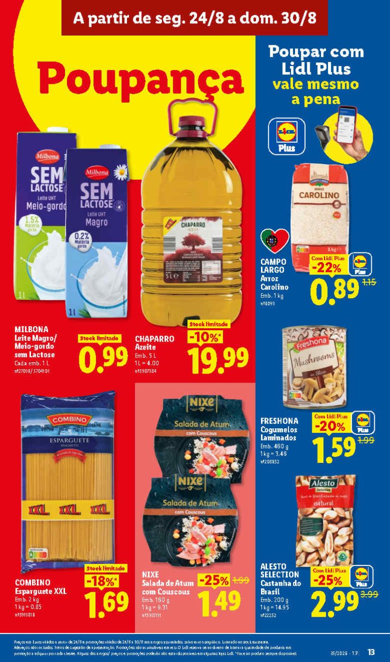 Folheto Lidl Mercearia – Antevisão Promoções 24 a 30 de agosto