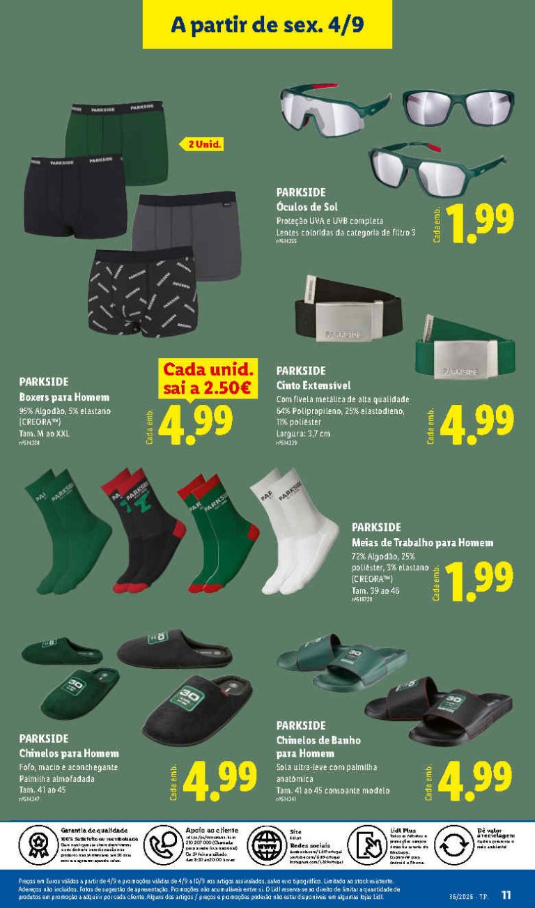 Folheto Lidl Especial Parkside – Antevisão Promoções de 4 a 10 setembro