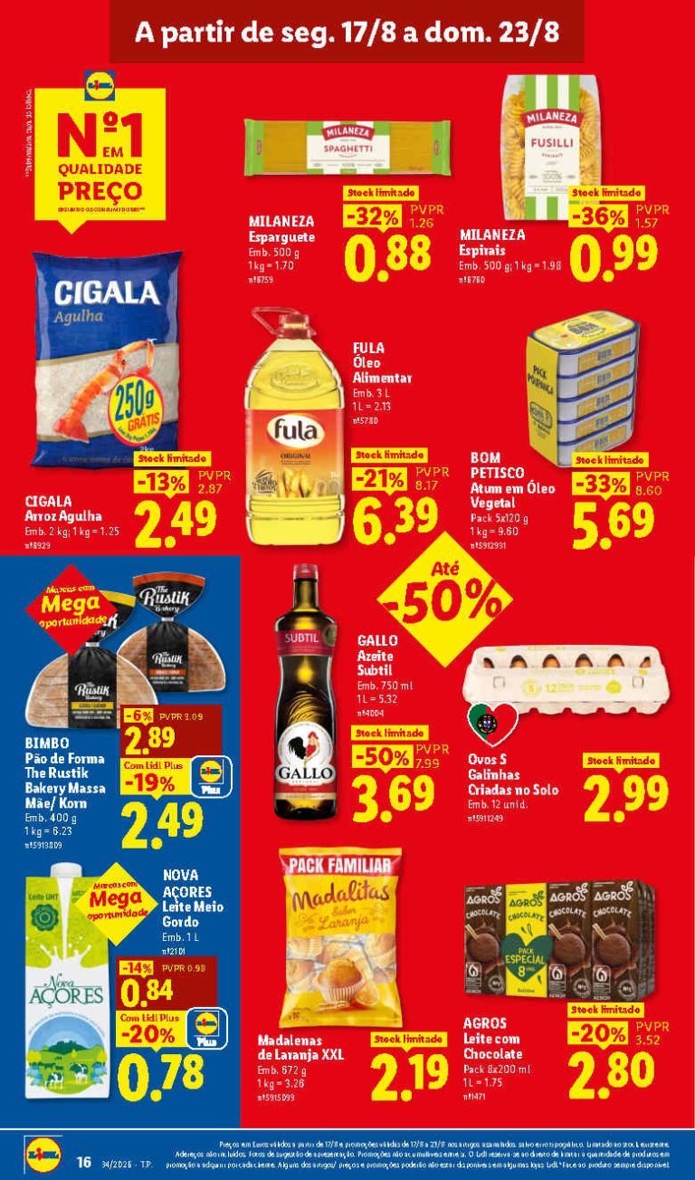Folheto Lidl Mercearia – Antevisão Promoções 17 a 23 de agosto