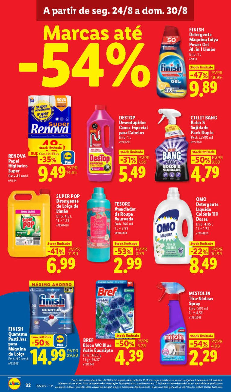 Folheto Lidl Limpeza e Beleza – Antevisão Promoções 24 a 30 de agosto