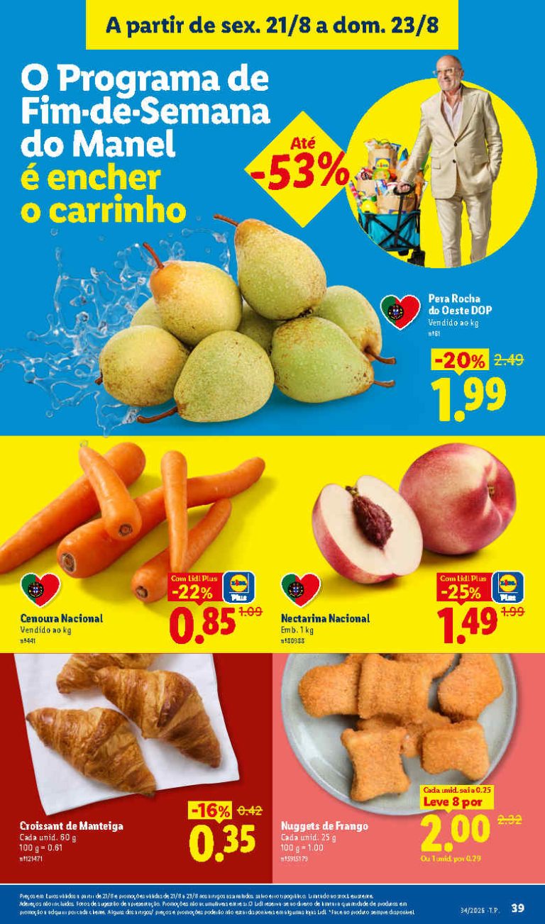 Folheto Lidl Frescos – Antevisão Promoções 21 a 23 de agosto