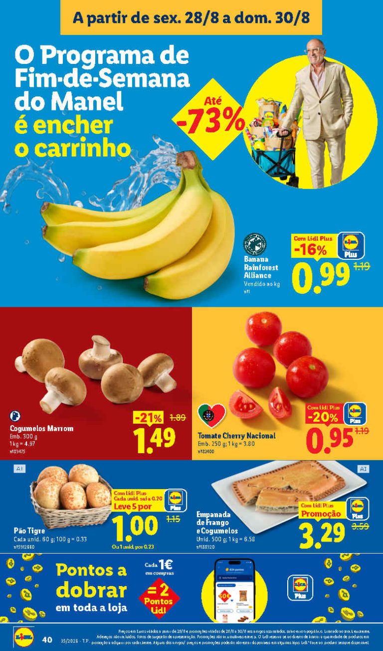 Folheto Lidl Frescos – Antevisão Promoções 28 a 30 de agosto
