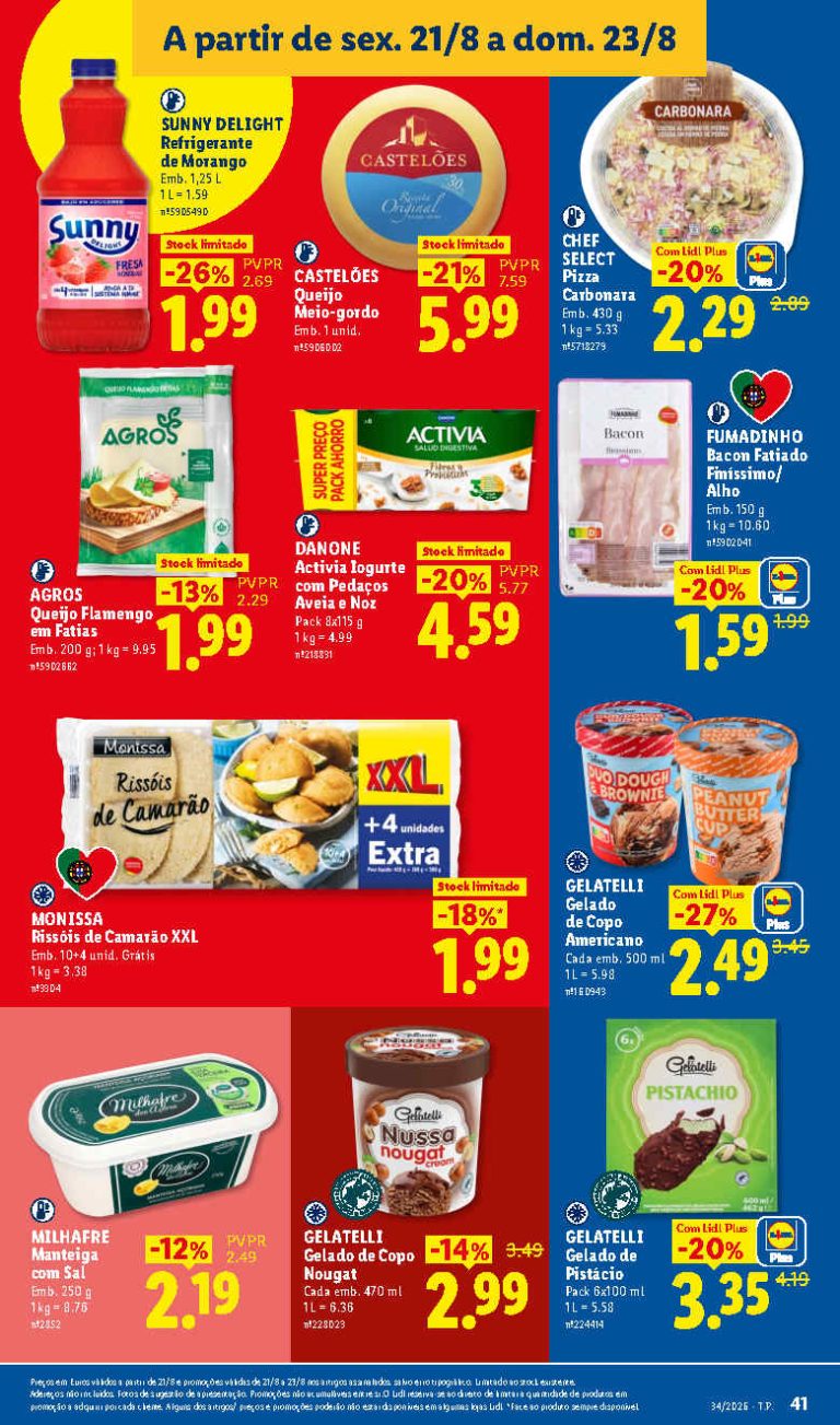 Folheto Lidl Mercearia – Antevisão Promoções 21 a 23 de agosto