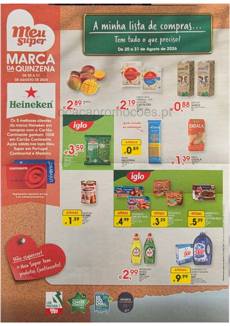 Folheto Meu Super – Antevisão Promoções 21 a 31 de agosto
