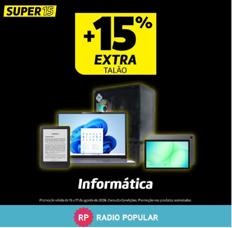 Rádio Popular Fim de Semana – 15% Desconto extra em talão