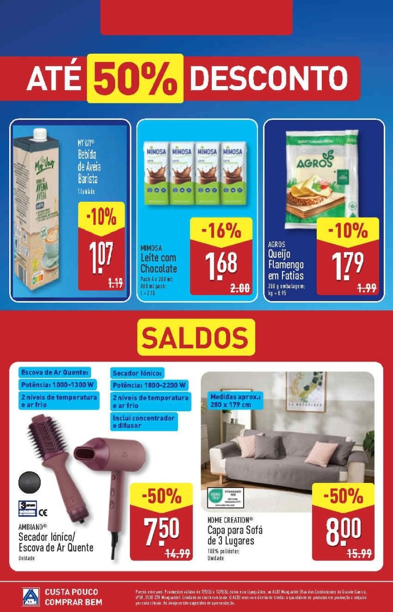 Folheto Aldi Aberturas – Antevisão Promoções 9 a 13 de setembro