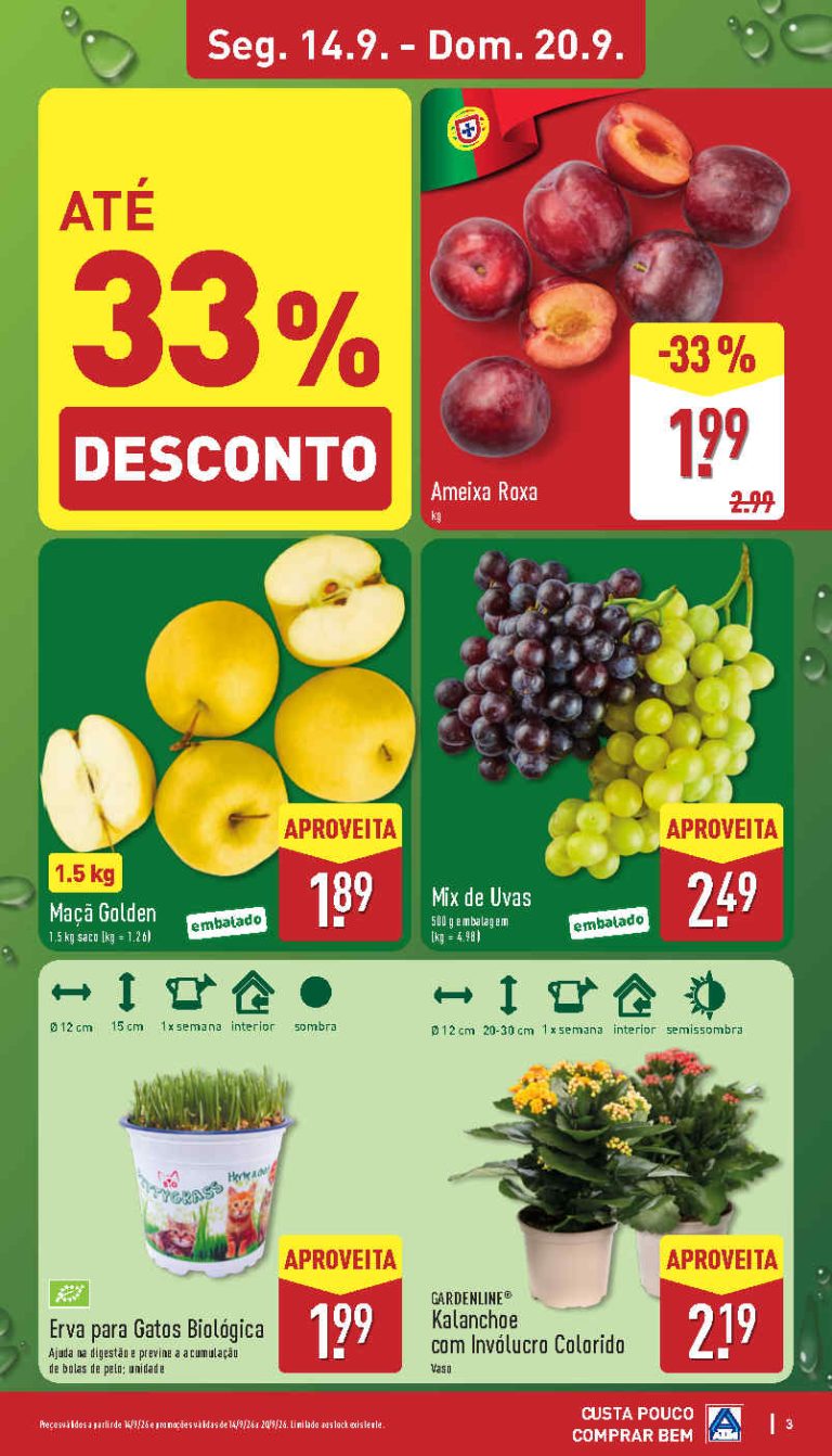 Folheto Aldi Frescos – Antevisão Promoções 14 a 20 de setembro