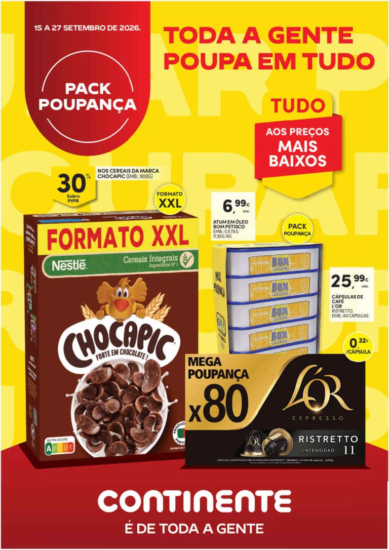 Folheto Continente Mercearia – Antevisão Promoções 15 a 27 de setembro