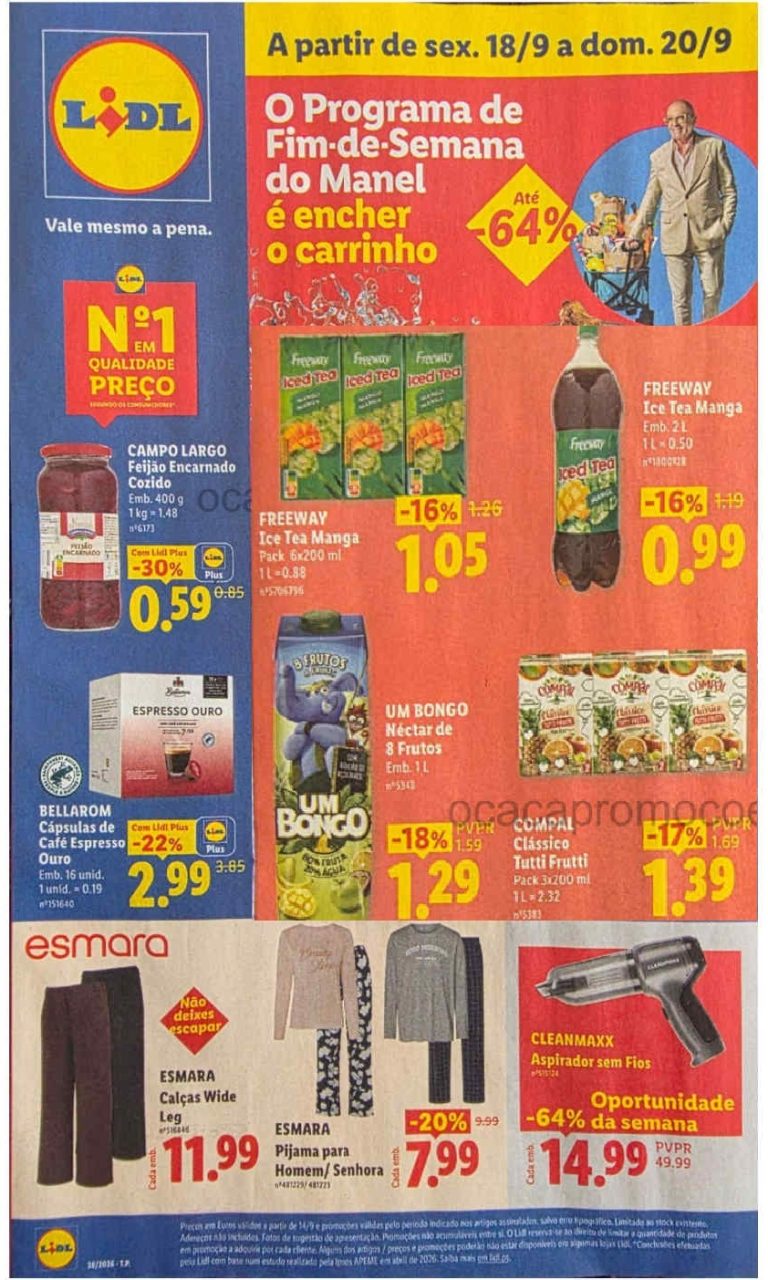 Folheto Lidl – Antevisão Promoções a partir 18 setembro