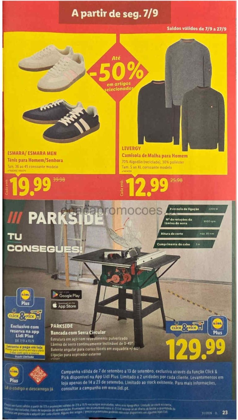 Folheto Lidl Bazar – Antevisão Promoções a partir 7 setembro