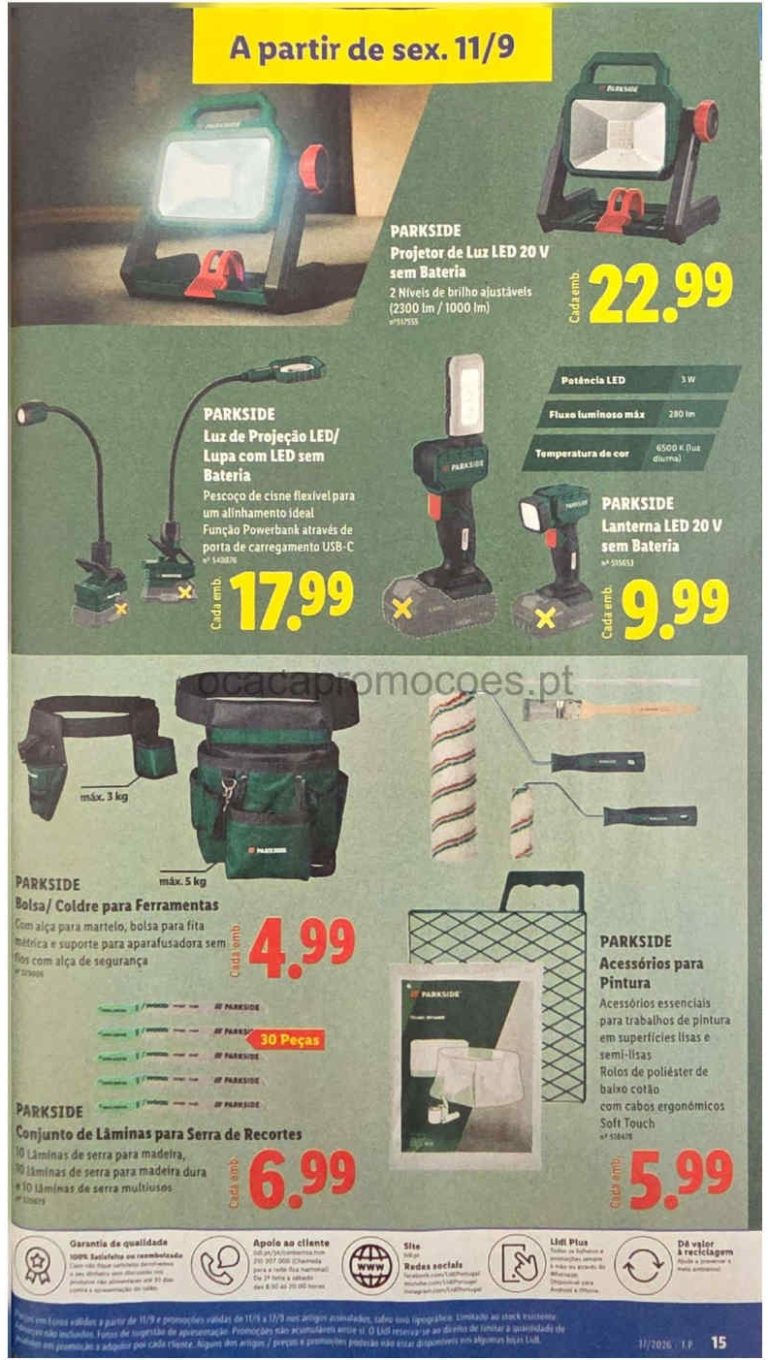 Folheto Lidl Bazar – Antevisão Promoções a partir 11 setembro