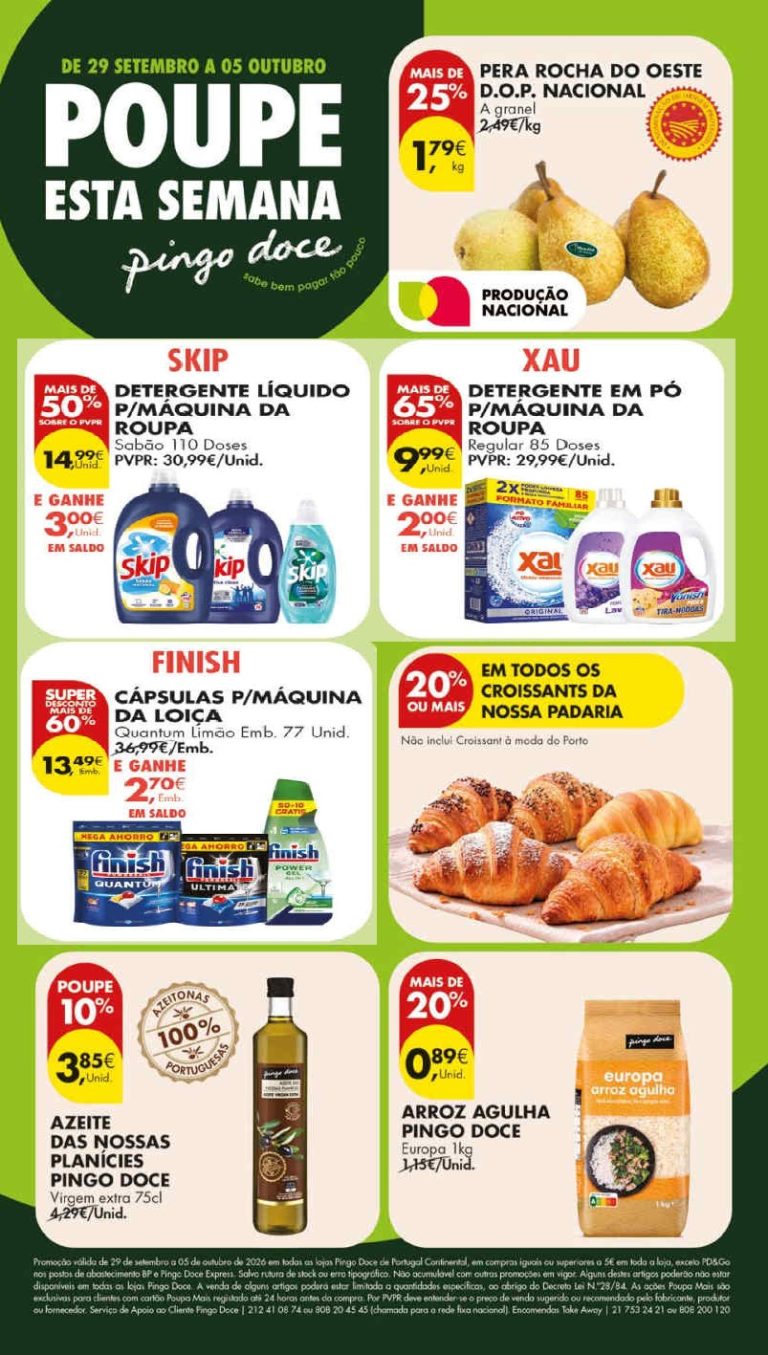Antevisão Folheto Pingo Doce – Esta Semana Promoções de 29 setembro a 5 outubro