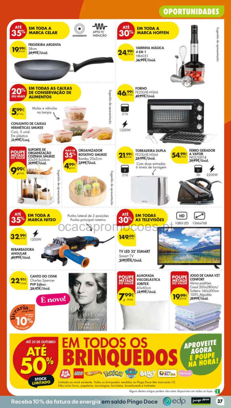 Folheto Pingo Doce Bazar Lojas Médias – Antevisão Promoções 22 a 28 de setembro