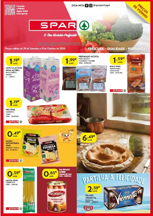 Folheto Spar Açores – Antevisão Promoções 29 setembro a 11 outubro