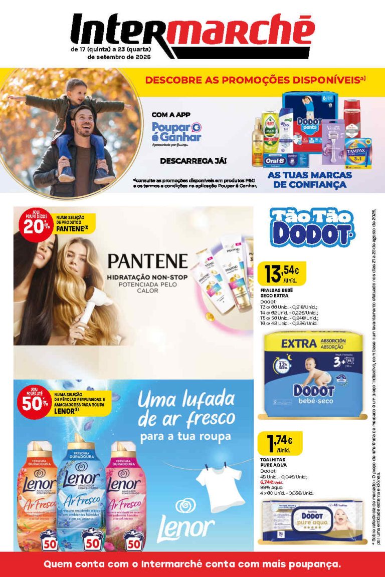Folheto Intermarché Beleza – Antevisão Promoções 17 a 23 de setembro