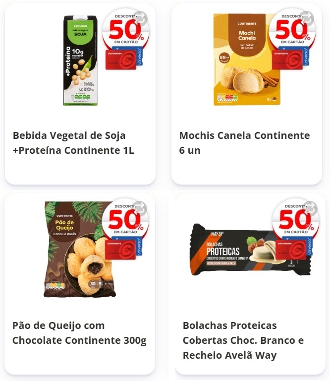 Continente Caça Produtos – Os novos 50% desconto em cartão até 5 de outubro