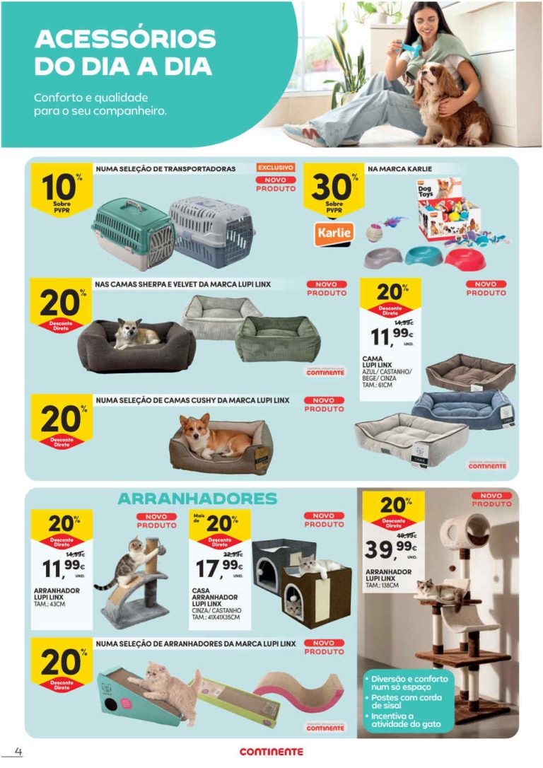 Folheto Continente Bazar Pets – Antevisão Promoções 30 setembro a 18 outubro