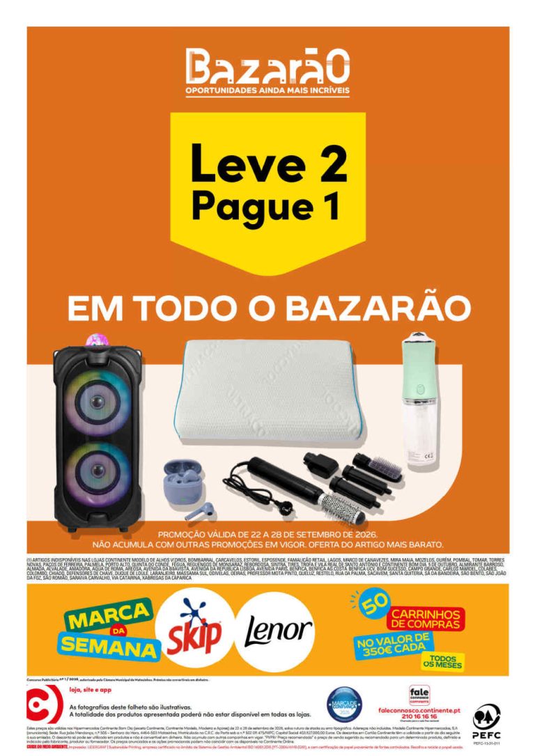 Folheto Continente Bom Dia – Antevisão Promoções de 22 a 28 setembro