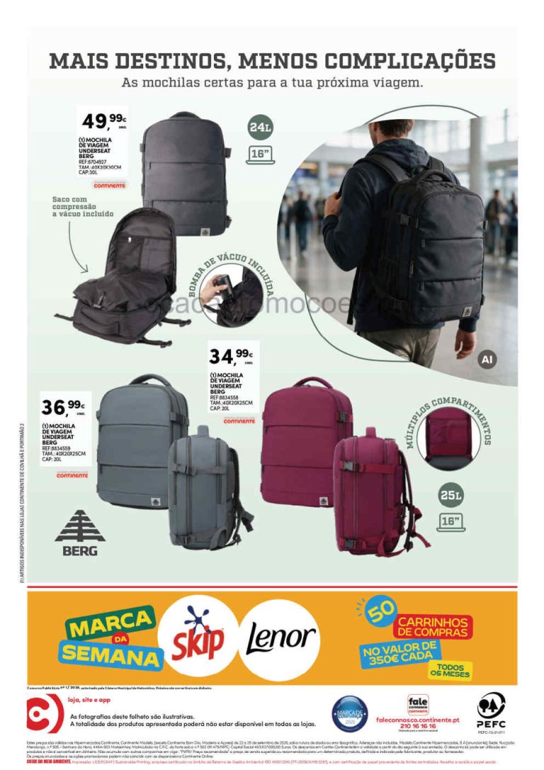 Continente Destaques – Antevisão Promoções Bazar 22 a 28 de setembro