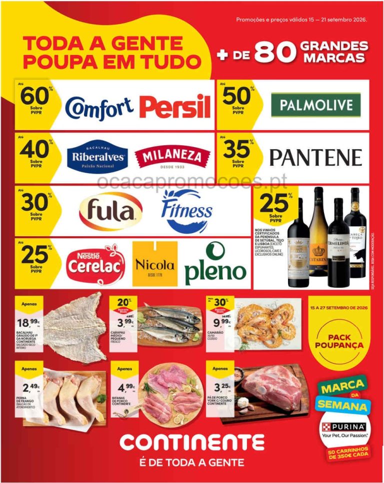 Folheto Continente Madeira – Antevisão Promoções 15 a 21 de setembro