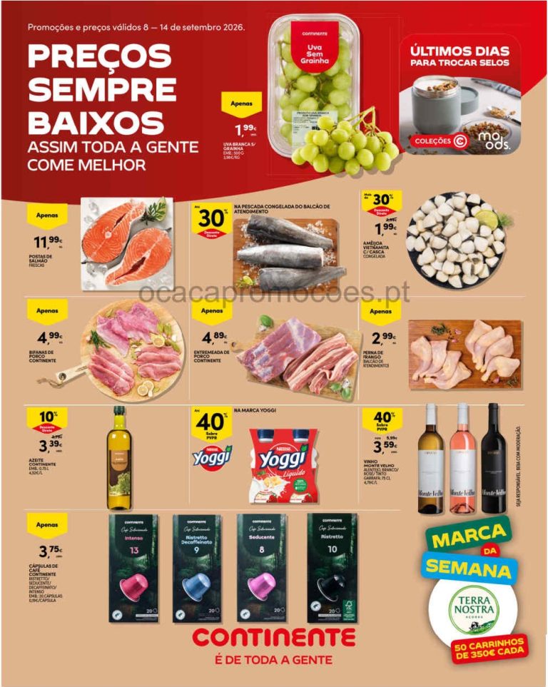 Folheto Continente Madeira – Antevisão Promoções 8 a 14 de setembro