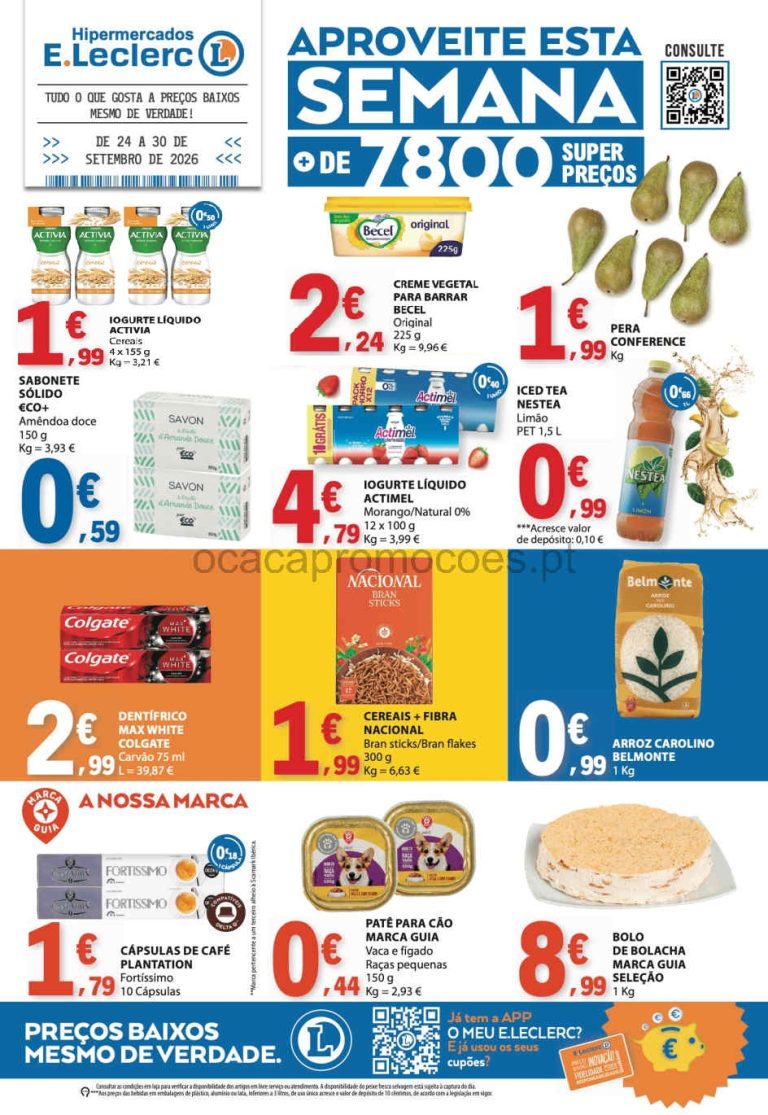 Folheto E Leclerc – Antevisão Promoções 24 a 30 de setembro