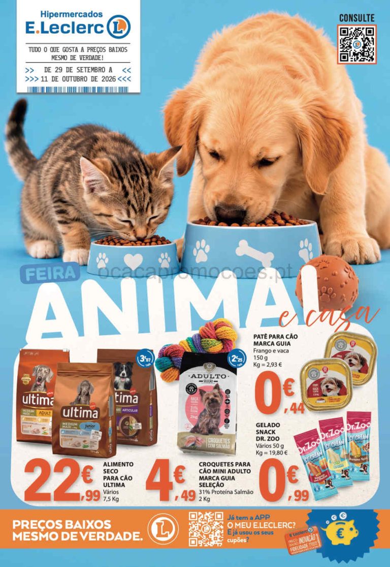 Folheto E Leclerc – Antevisão Promoções 29 setembro a 11 outubro