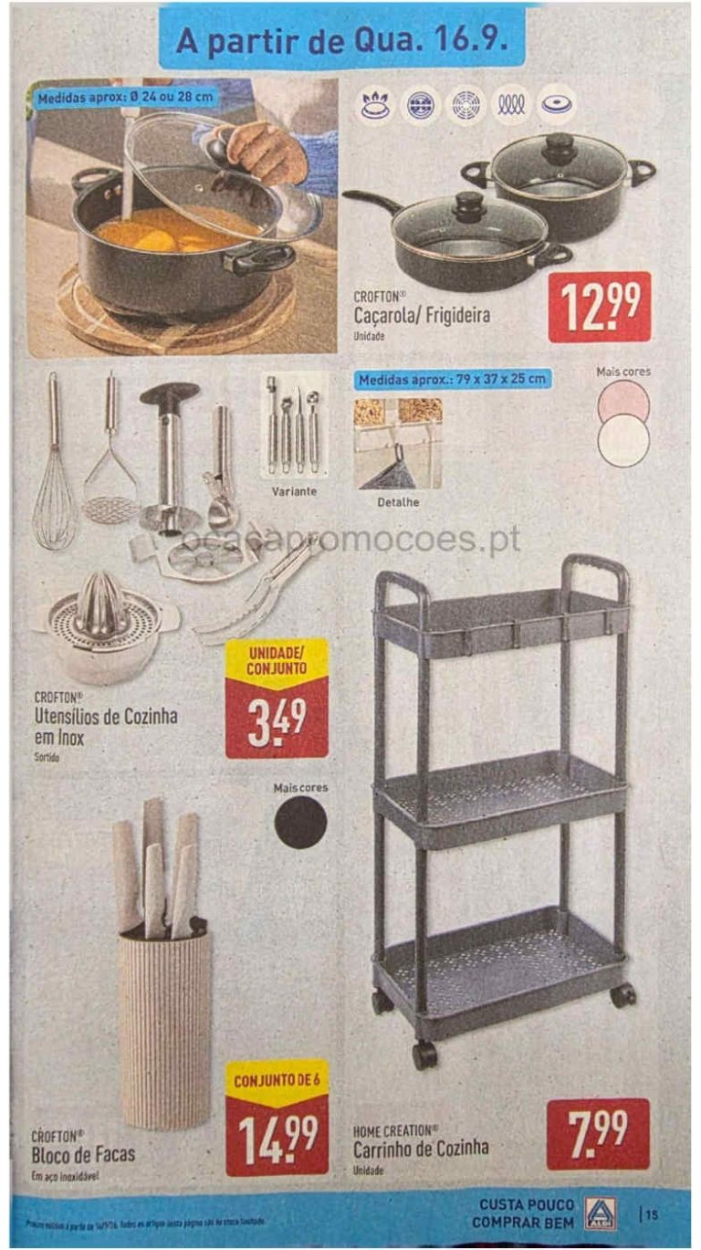 Folheto Aldi Bazar – Antevisão Promoções 16 a 20 de setembro