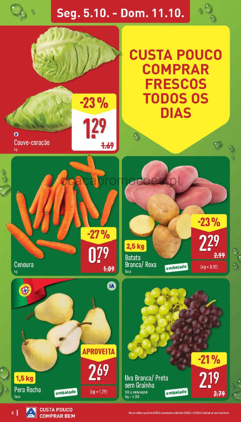 Folheto Aldi Frescos – Antevisão Promoções 5 a 11 de outubro