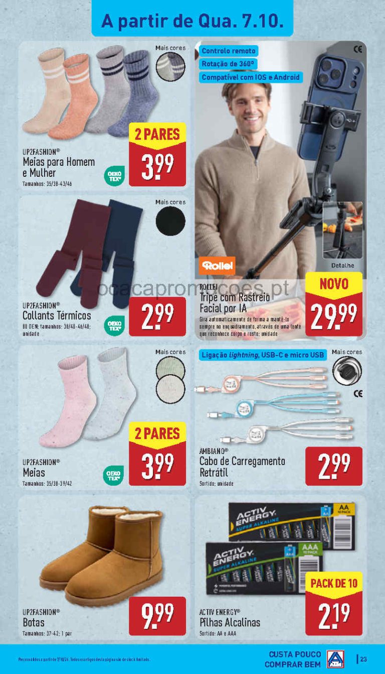Aldi Destaques – Antevisão Bazar Promoções 7 a 11 de outubro