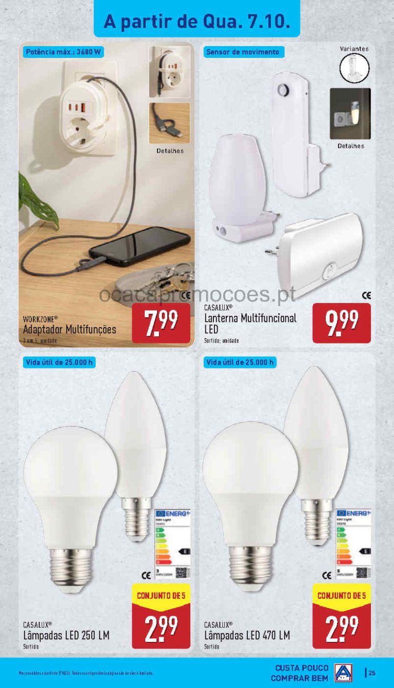 Folheto Aldi Achados Bazar – Antevisão Promoções 7 a 11 de outubro